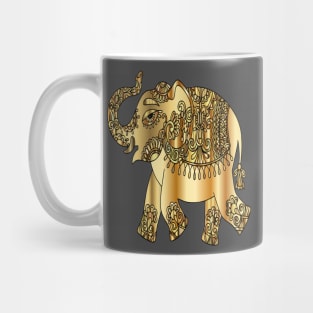 golden elephant art Mug